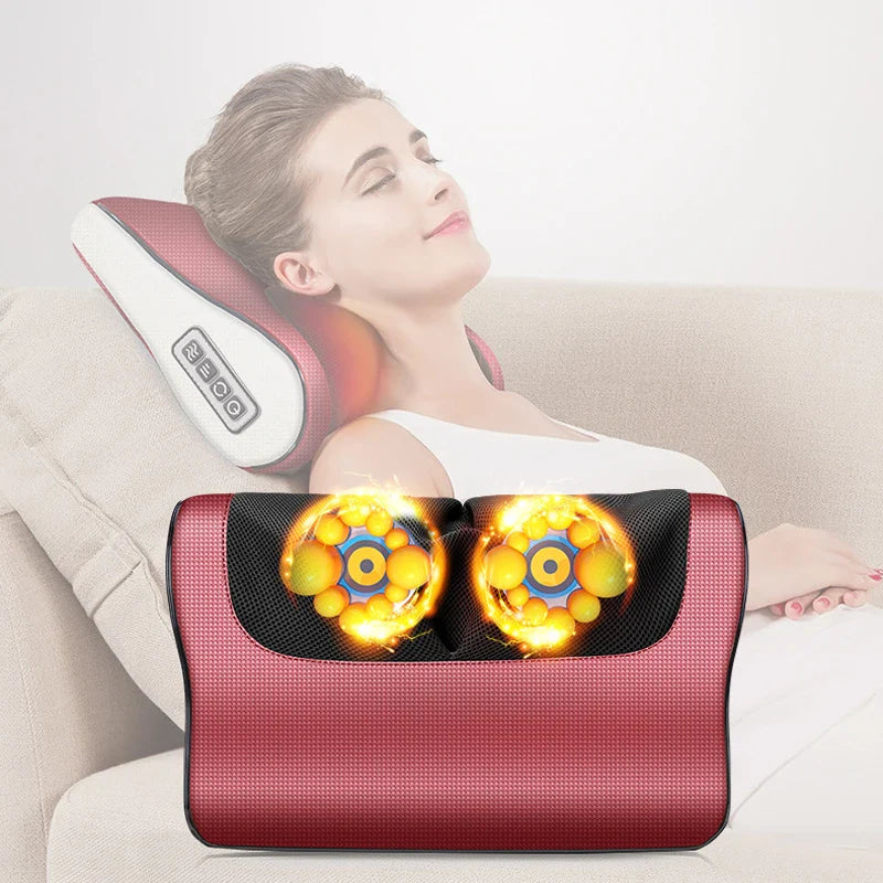 Hazelle™ Red Pillow Massager – جهاز تدليك الوسادة الحمراء