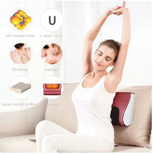 Hazelle™ Red Pillow Massager – جهاز تدليك الوسادة الحمراء