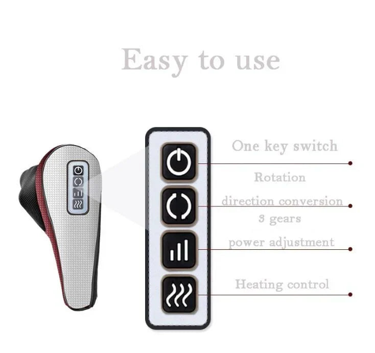 Hazelle™ Red Pillow Massager – جهاز تدليك الوسادة الحمراء