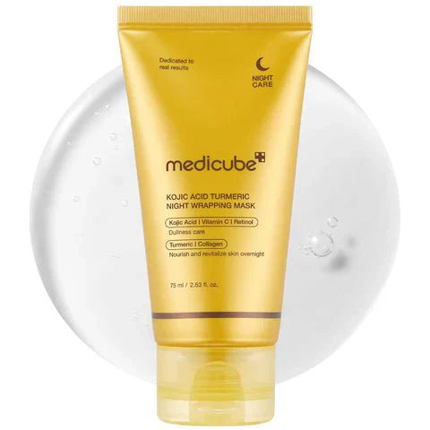 Hazelle™ Medicube - Kojic Acid Turmeric Night Wrapping Mask |  ميديكوب – قناع ليلي بالكوجيك أسيد والكركم